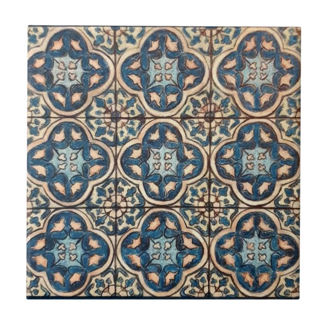 Baldosas tradicionales vintage arte cerámica (Frente)