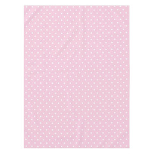Balerina de polka blanca con flores rosa manteles