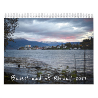Balestrand del calendario 2017 de Noruega