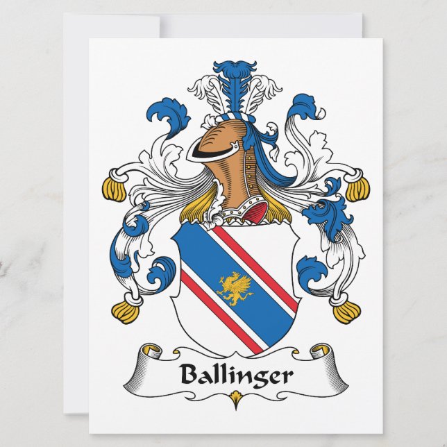 Balinger Family Crest (Anverso)