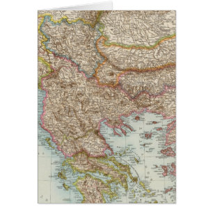 Balkanhalbinsel - Mapa de la península de los Bal