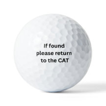 Ball de golf Cat Humor, bola divertida de golf Cat