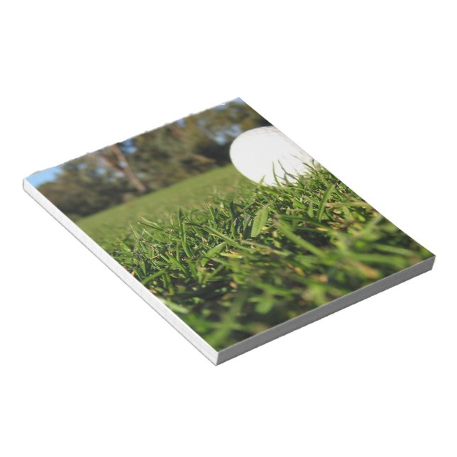Ball de golf en el Bloc de notas del campo (Lado Derecho)