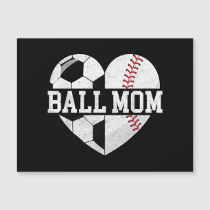 Ball Mom Shirt Heart Graciosa Béisbol