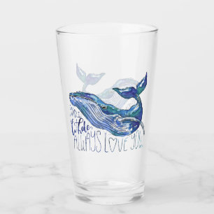 Ballena acuarela - La ballena siempre te ama