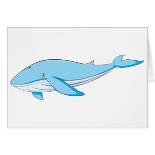 Ballena azul feliz
