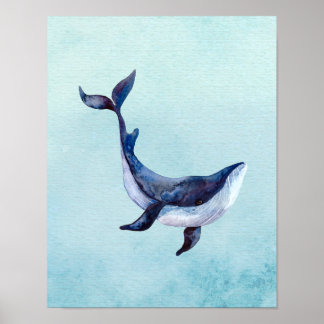 Ballena, Bajo el Mar, Arte de Pared para Guardería