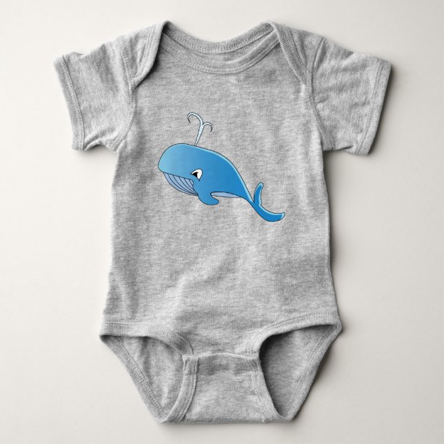 Ballena - Bodysuit de jersey para bebé (Anverso)