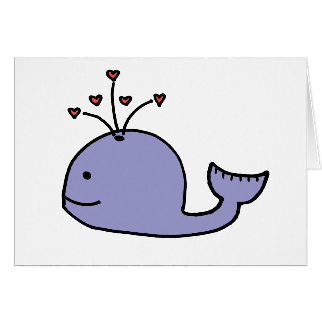 Ballena caprichosa del dibujo animado (Anverso (Horizontal))