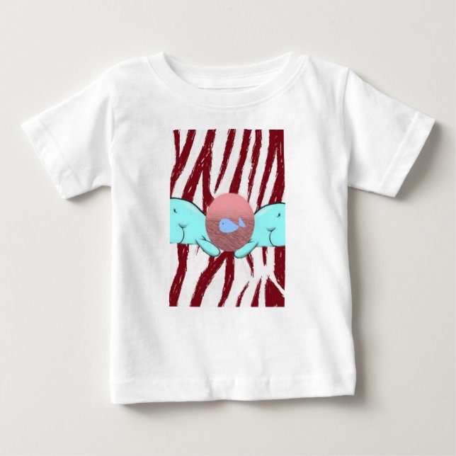Ballena de camiseta para bebés (Anverso)