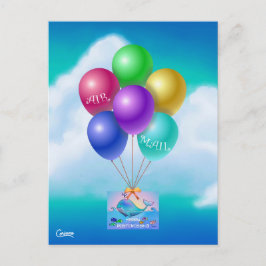 Ballena de correo de correo aéreo - postal