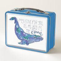 Ballena de la acuarela - amor tan grande como el