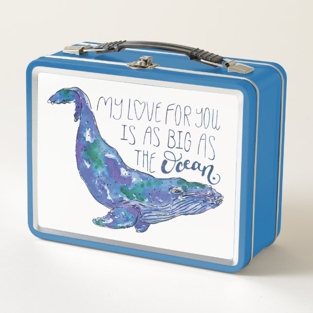 Ballena de la acuarela - amor tan grande como el (Anverso)