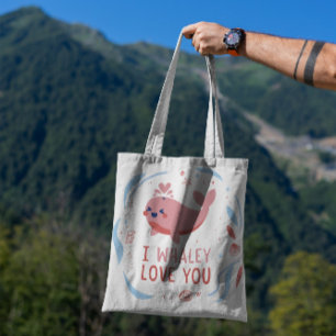 Ballena Enamorada Bolsa De Tote Animal