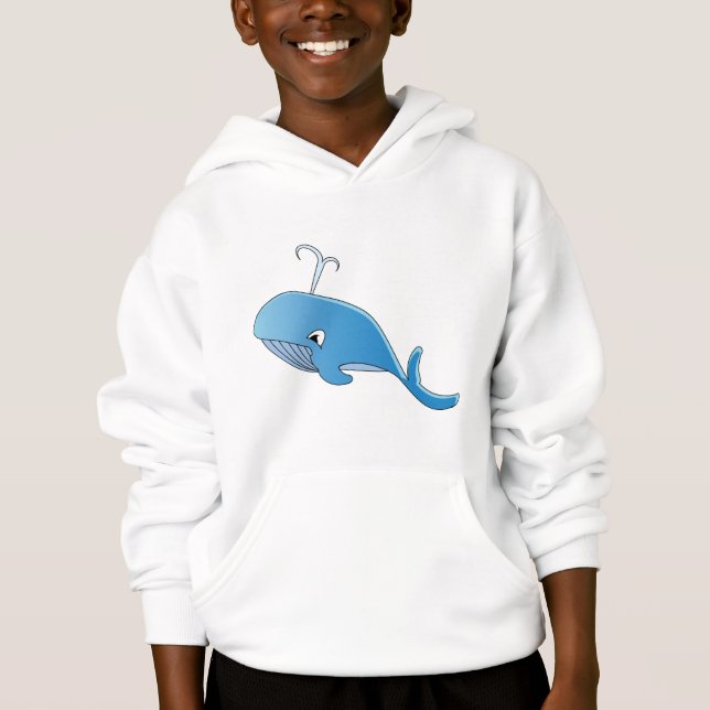Ballena - Hoodie Pullover para niños (Anverso)