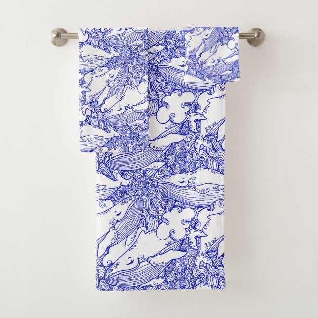 Ballena jorobada azul y blanca (In situ)