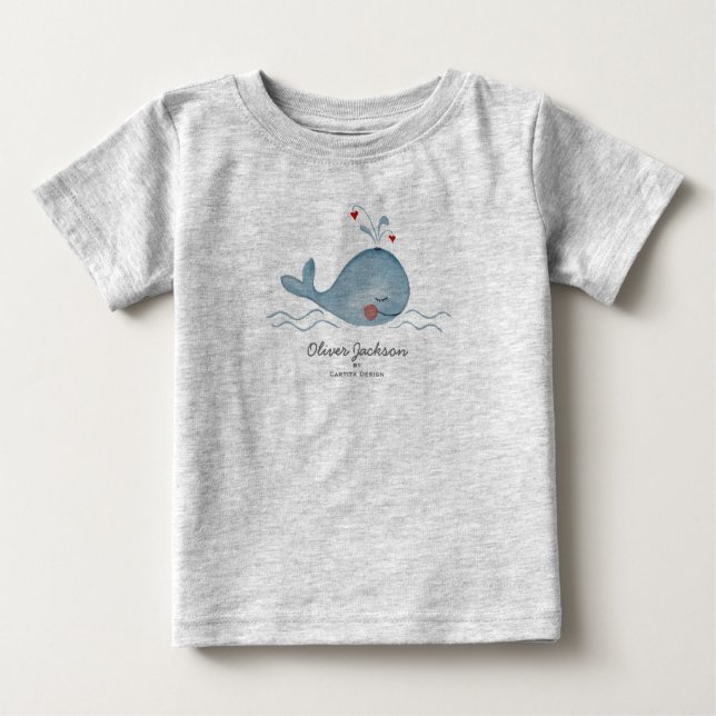 Ballena marina | Niño | Camiseta (Anverso)
