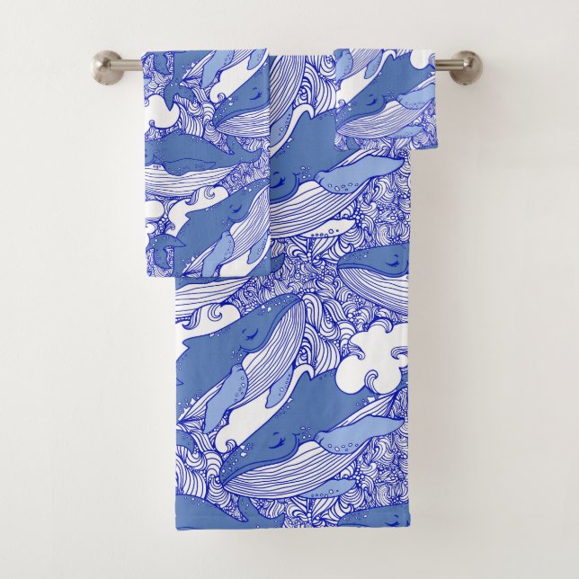 Ballena monocromática azul (In situ)