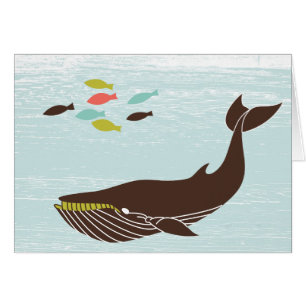 Ballena náutica toda la tarjeta de la ocasión