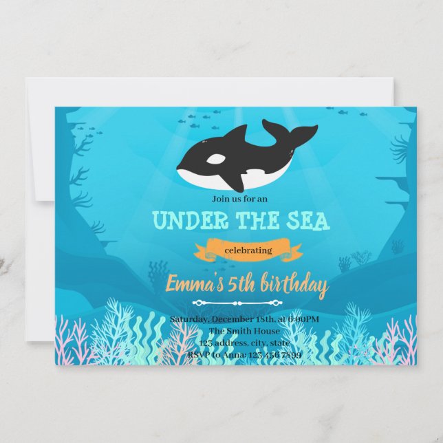 Ballenas asesinas por invitación del mar (Anverso)