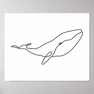 Ballenas , ilustracion de arte de línea