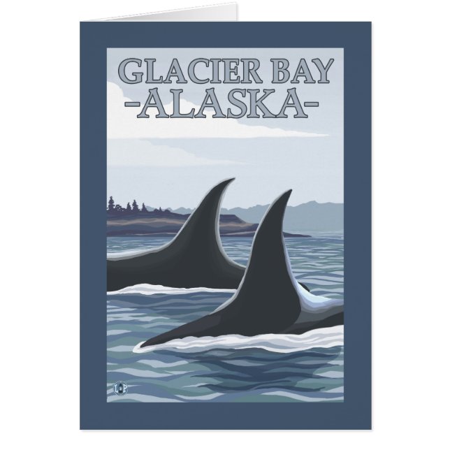 Ballenas Orca #1 - Bahía Glaciar, Alaska (Frente)