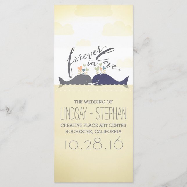 ballenas pareja románticos programas de bodas náut (Anverso)