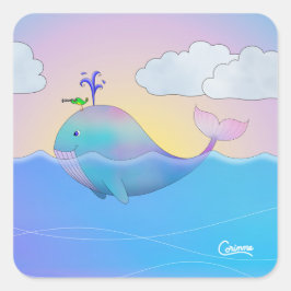 Ballenas - Pegatinas de sobres