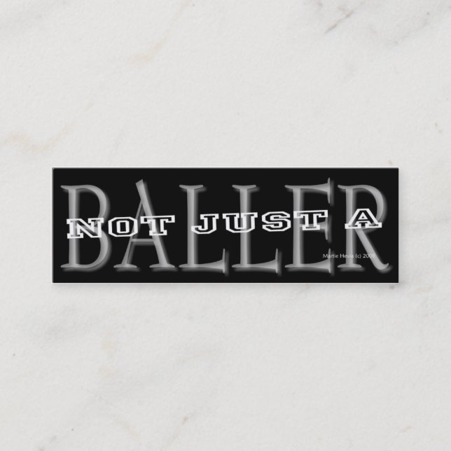 Baller - tarjeta personal de los medios sociales (Anverso)