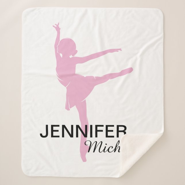 Ballerín rosado pequeño]una manta Sherpa (Anverso)