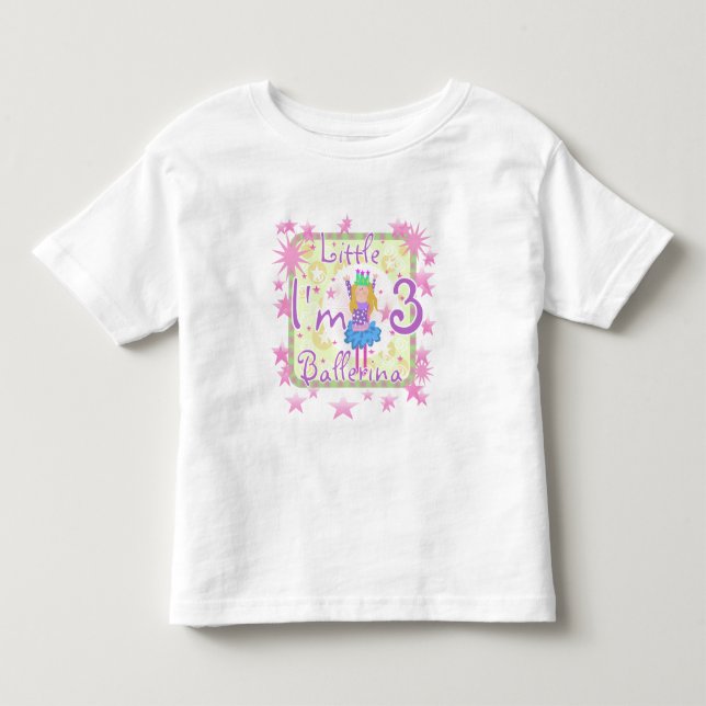 Ballerina 3 camisetas de cumpleaños y regalos (Anverso)