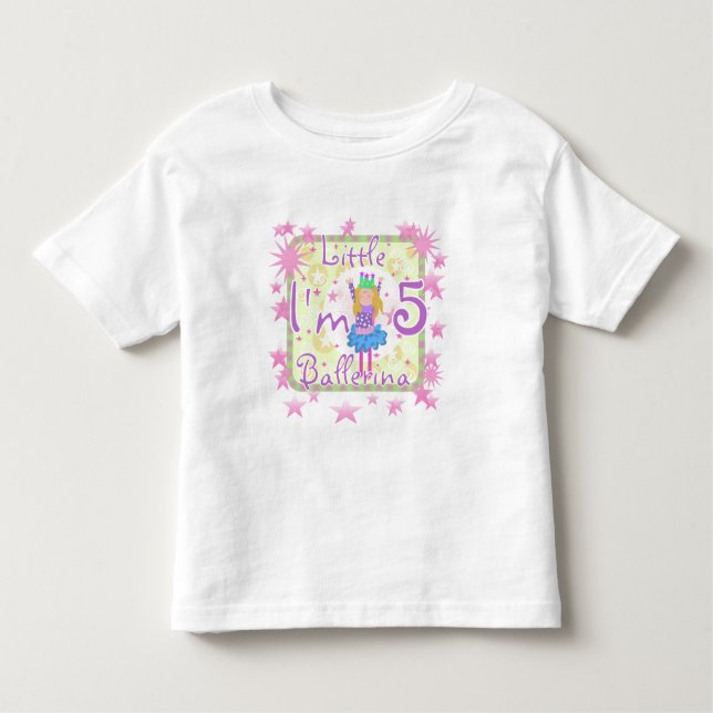 Ballerina 5 camisetas de cumpleaños y regalos (Anverso)