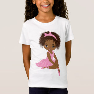 Ballerina afroamericana, camiseta de Chica negro