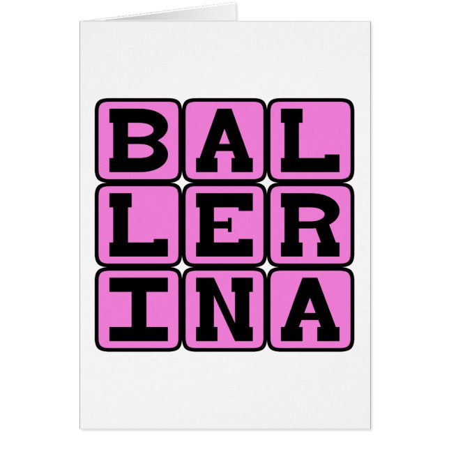 Ballerina, bailarina de ballet (Frente)