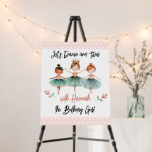 Ballerina Ballet Chica de cumpleaños