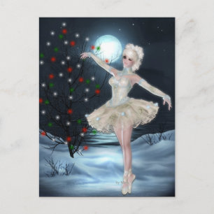 Ballerina Dancer Chica : Postal de navidades