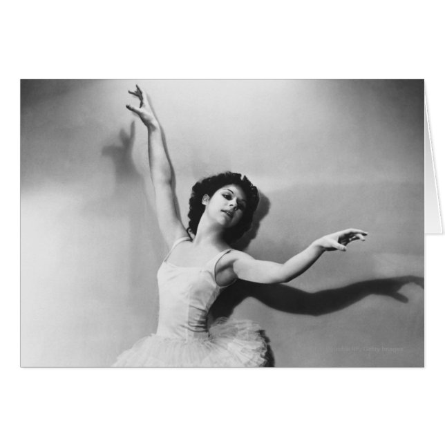 Ballerina en pointe B&W (Anverso (Horizontal))