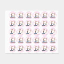 Ballerina en rosa personal azul