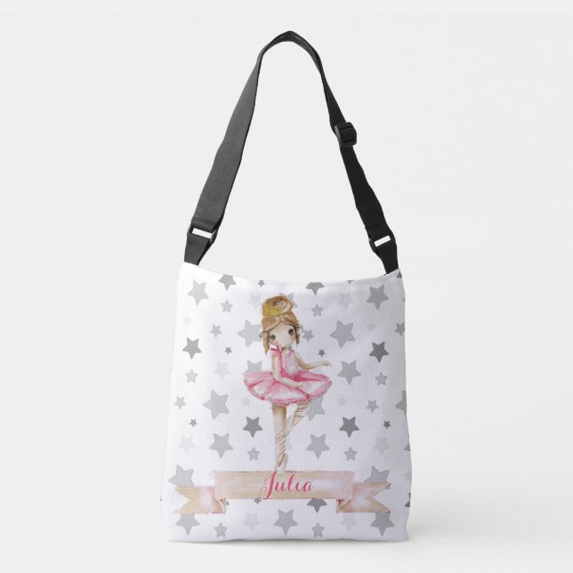 Ballerina encantadora personalizada - Bolsa de bal (Anverso)