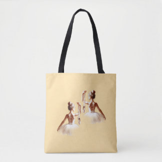 "Ballerina Grace - Bolsa para totes con acuarela a