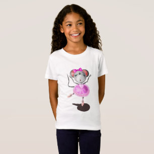 Ballerina Mouse divertida camiseta bailarina feliz