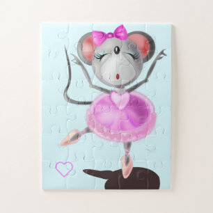 Ballerina Mouse divertida rompecabezas bailarina d