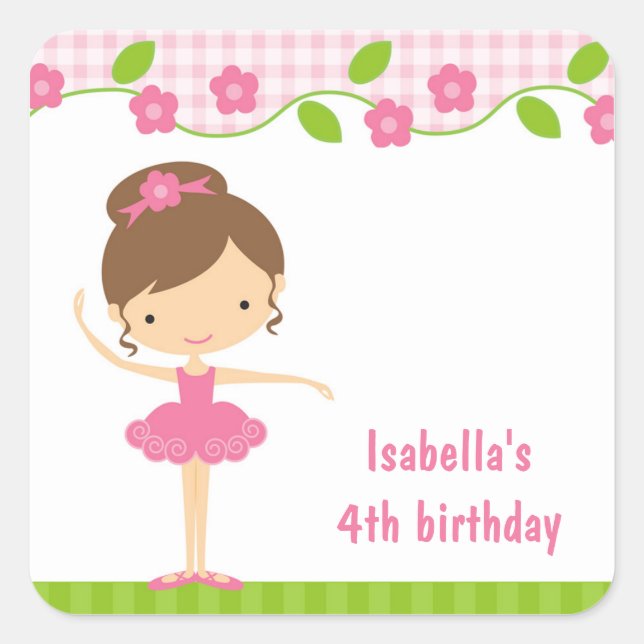 Ballerina Pegatina (Anverso)