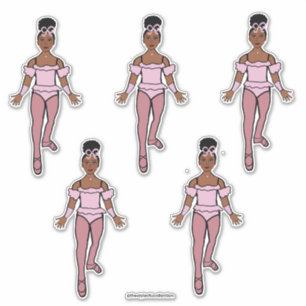 Ballerina Pegatinas de vinílico de corte Personali