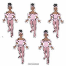 Ballerina Pegatinas de vinilo de corte Personaliza