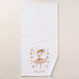 Ballerina Personalize Name Girly Strawberry Blonde