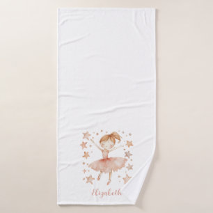 Ballerina Personalize Name Girly Strawberry Blonde
