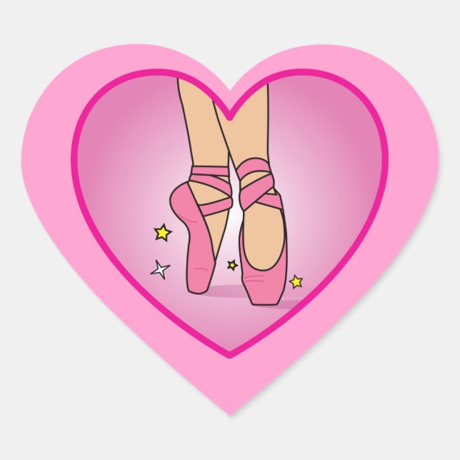 Ballerina Shoes: Corazón en Pegatina del corazón (Anverso)