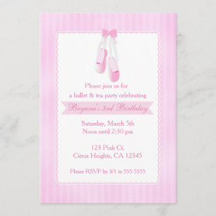 Ballerina Slippers Invitaciones a la fiesta de bal