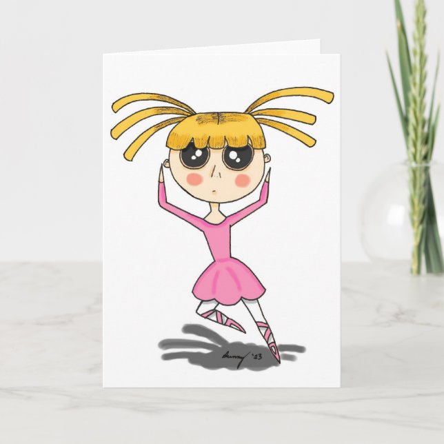 Ballerina Tarjeta de felicitación (Anverso)
